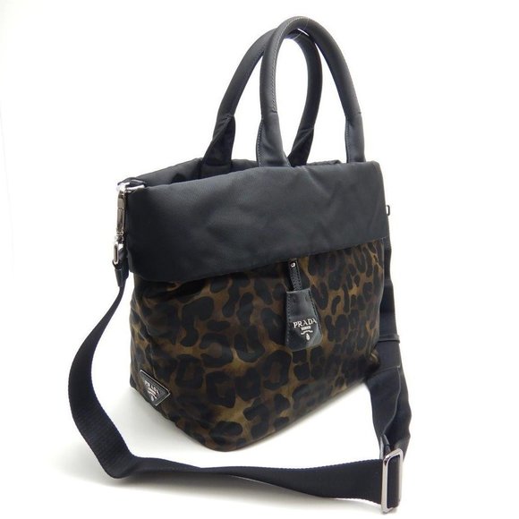 Prada Reversible Tote Bag Mimetico Pattern Nylon - Picture 4 of 8